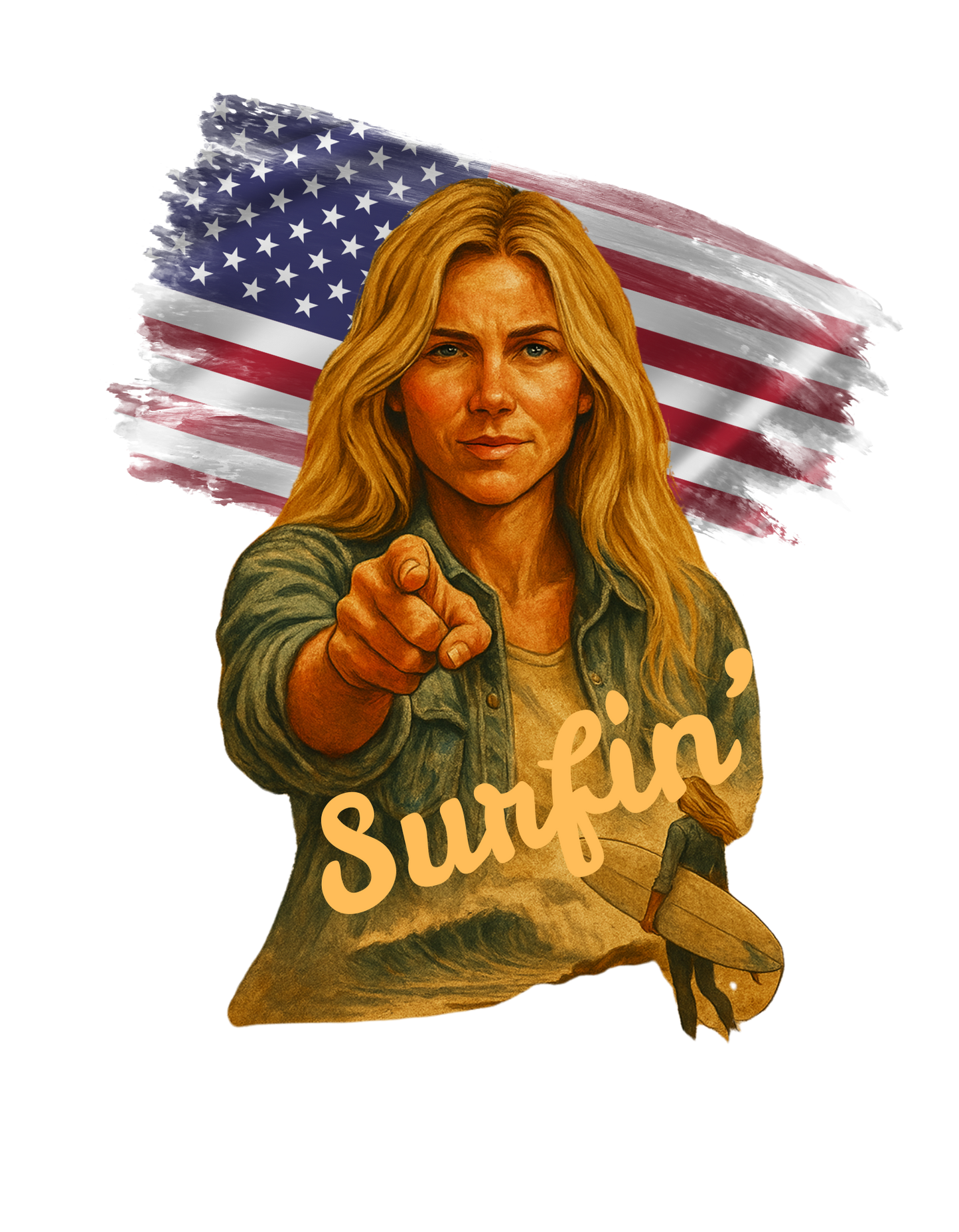 Women’s Surfin' USA Tee | 100% Cotton | Semi-Fitted