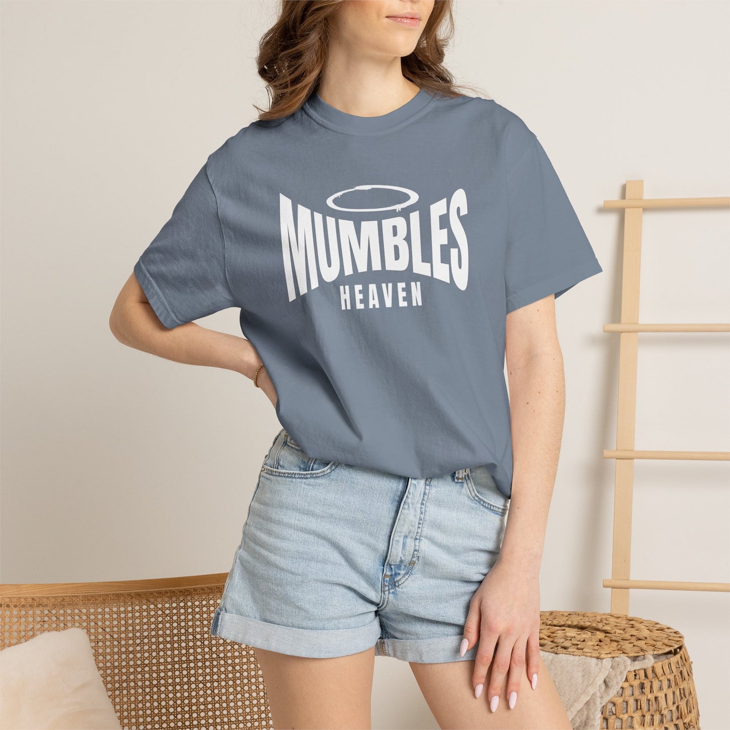 Mumbles Heaven On Earth | Halo T-Shirt | Funny Haloed Character Shirt