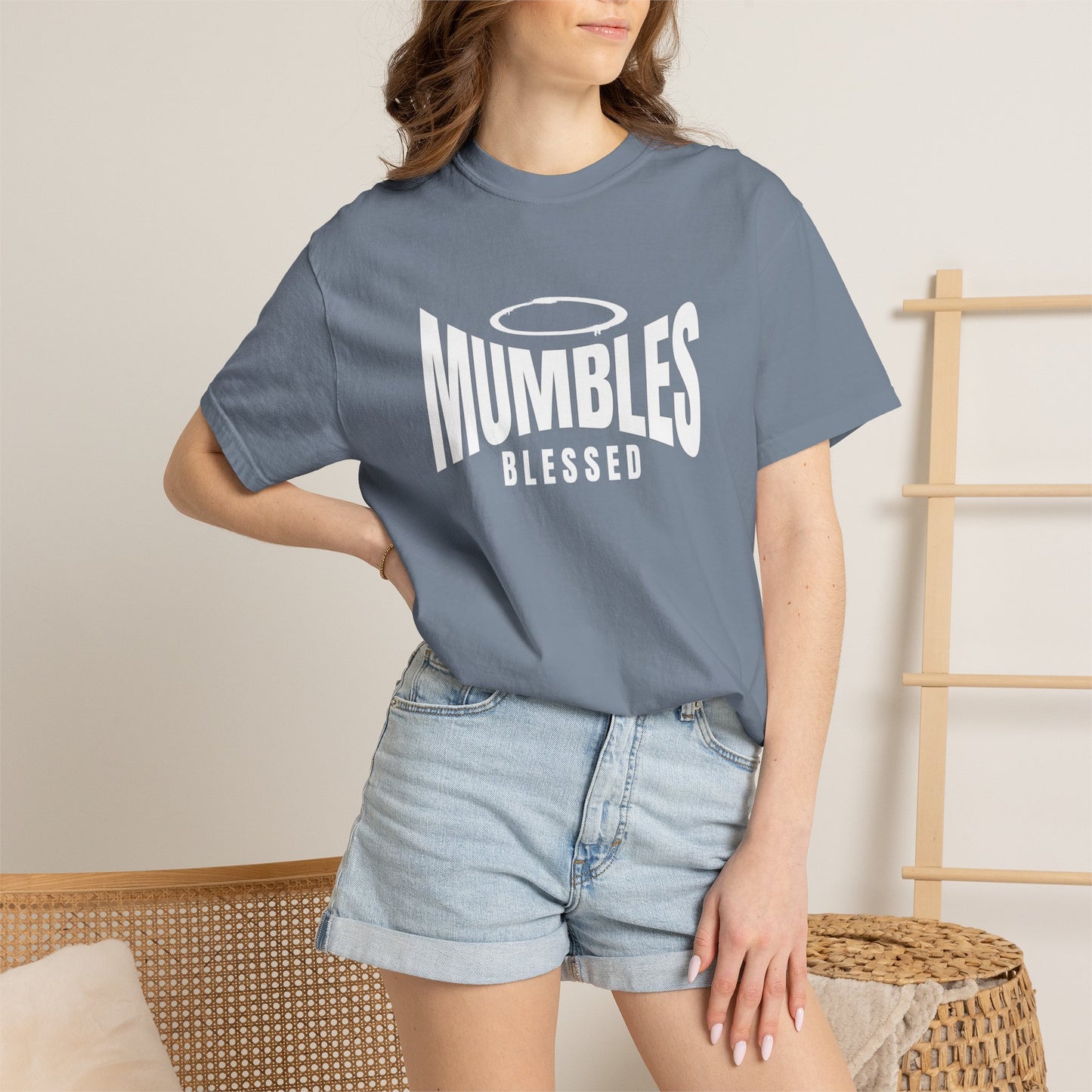 Mumbles Is Heaven Blessed T-shirt | Spiritual Faith Typography