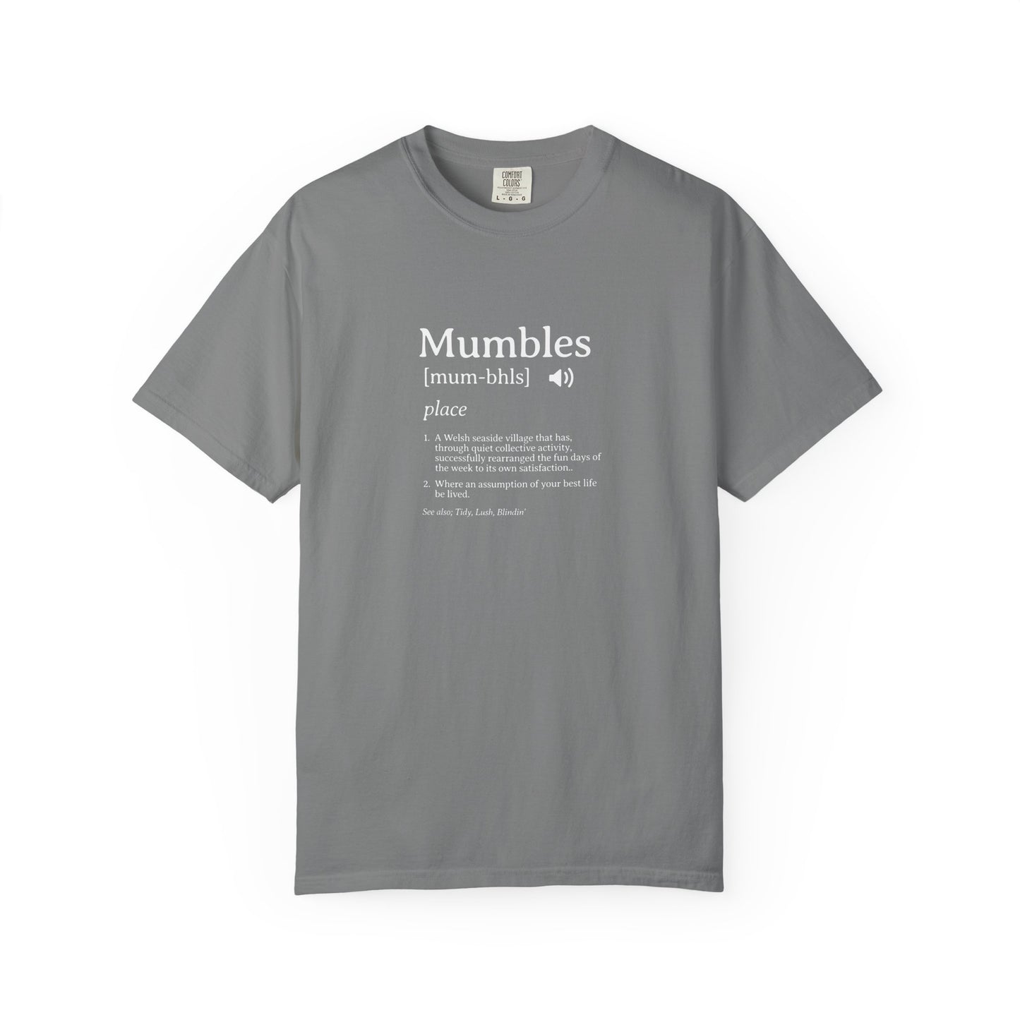 Mumbles | Fake Definition Satire T-shirt | 'Every Day's A Fun Day'