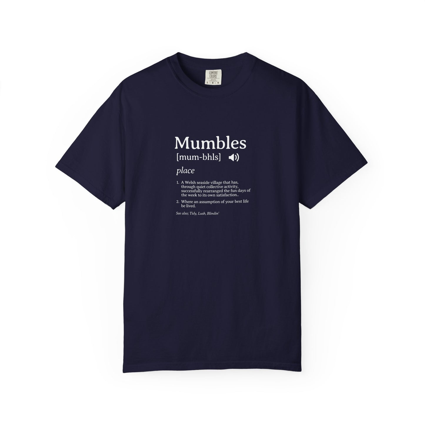 Mumbles | Fake Definition Satire T-shirt | 'Every Day's A Fun Day'