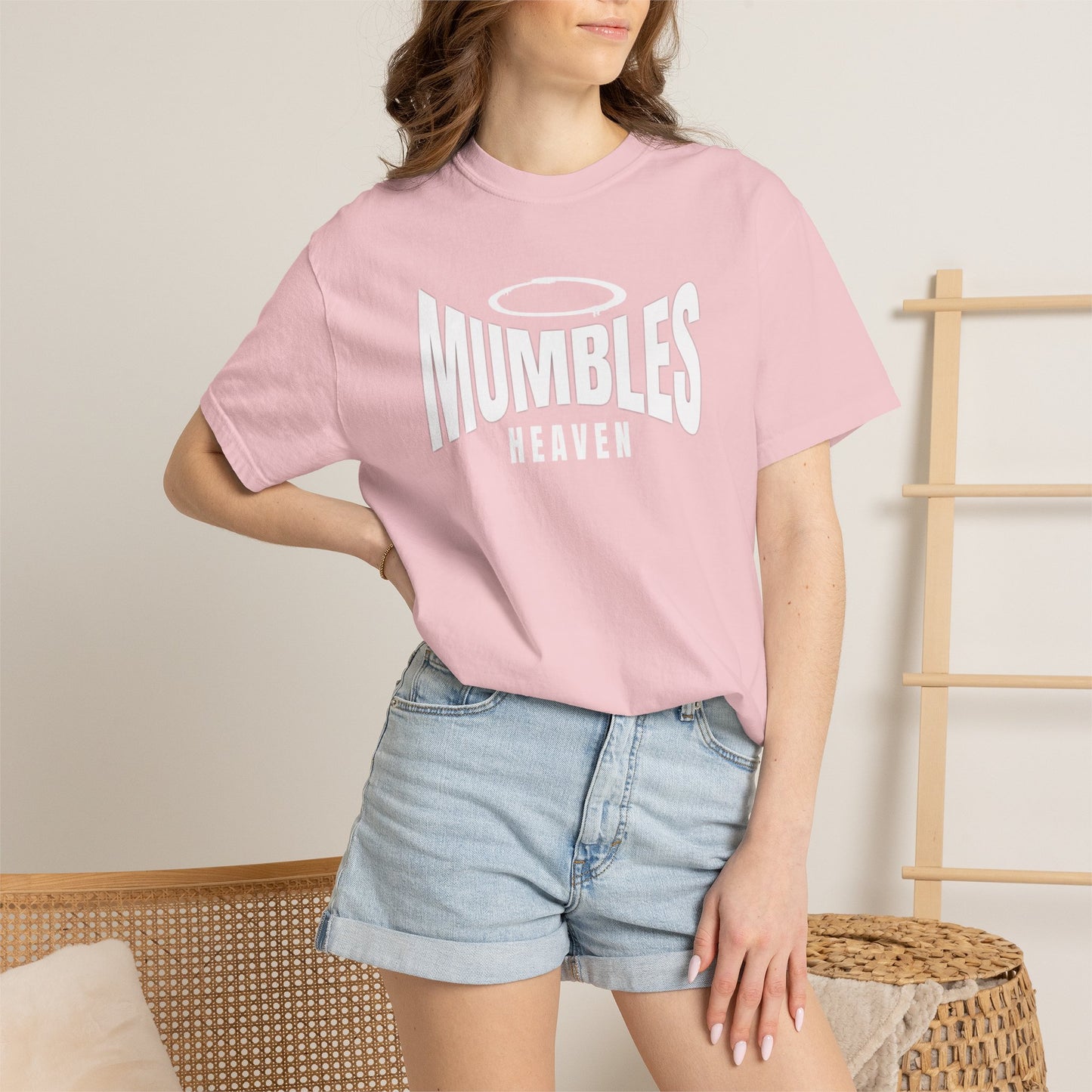 Mumbles Heaven On Earth | Halo T-Shirt | Funny Haloed Character Shirt