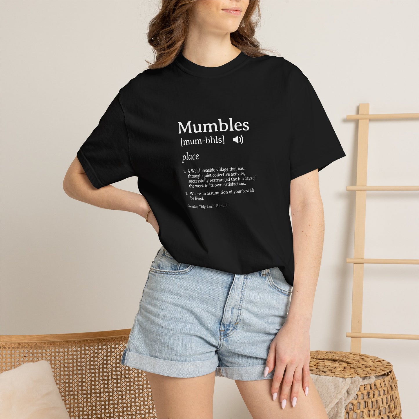 Mumbles | Fake Definition Satire T-shirt | 'Every Day's A Fun Day'