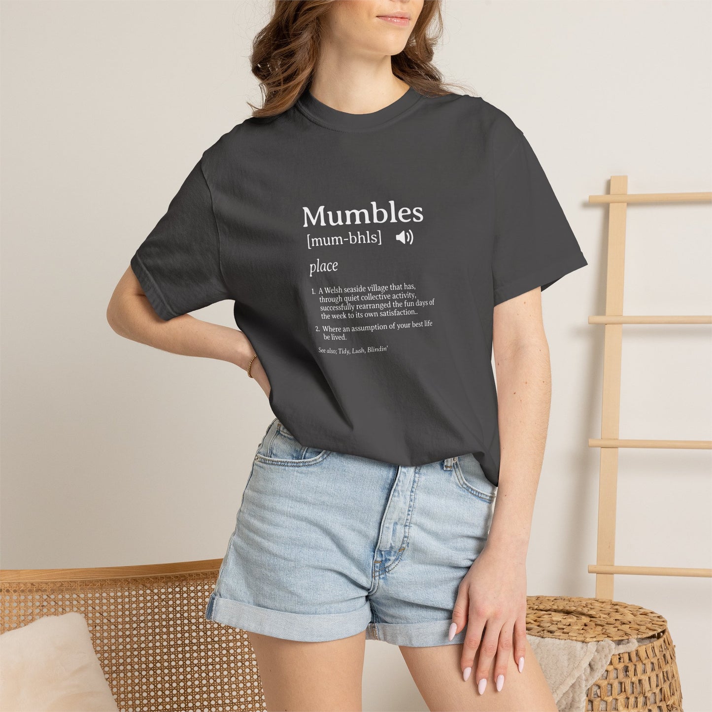 Mumbles | Fake Definition Satire T-shirt | 'Every Day's A Fun Day'