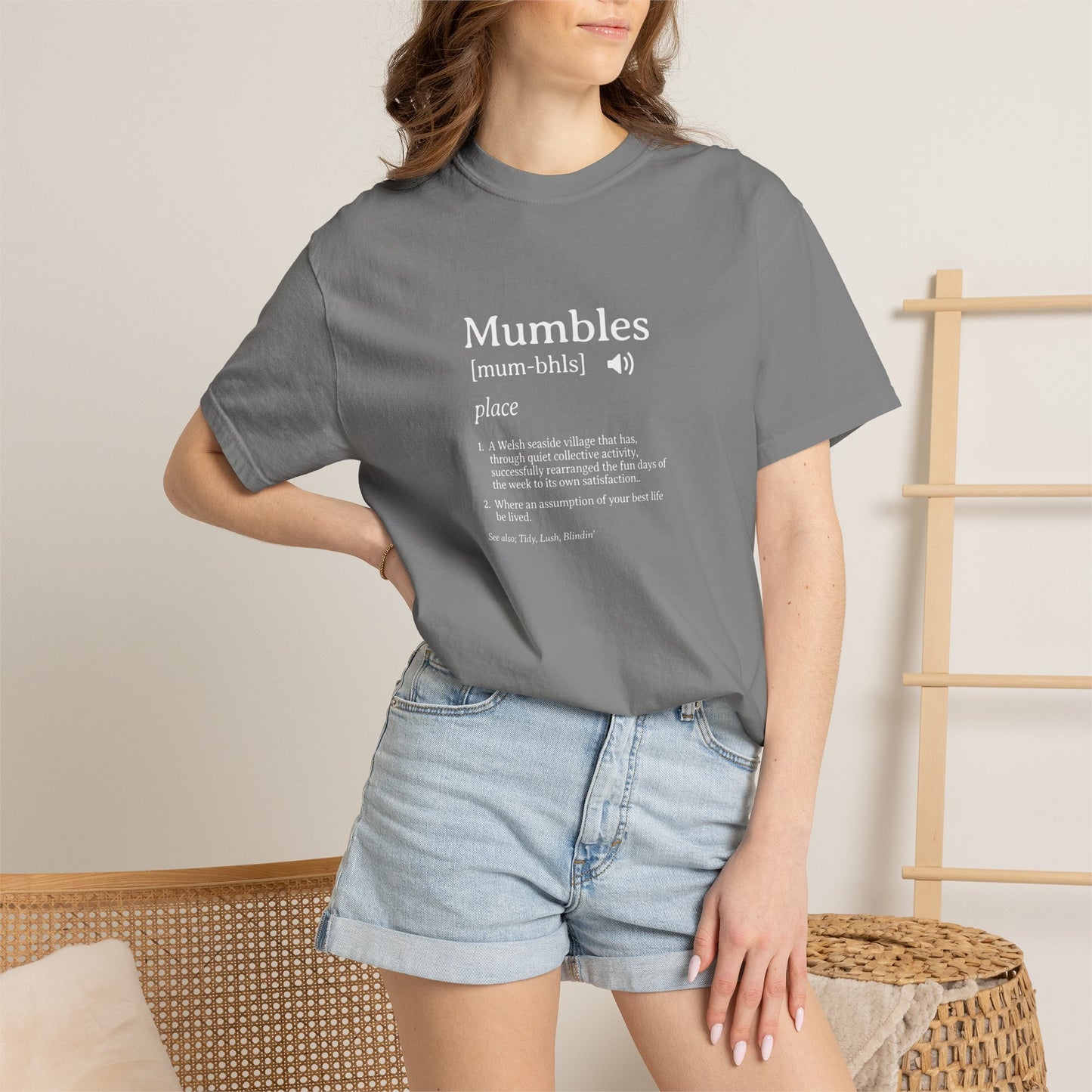 Mumbles | Fake Definition Satire T-shirt | 'Every Day's A Fun Day'