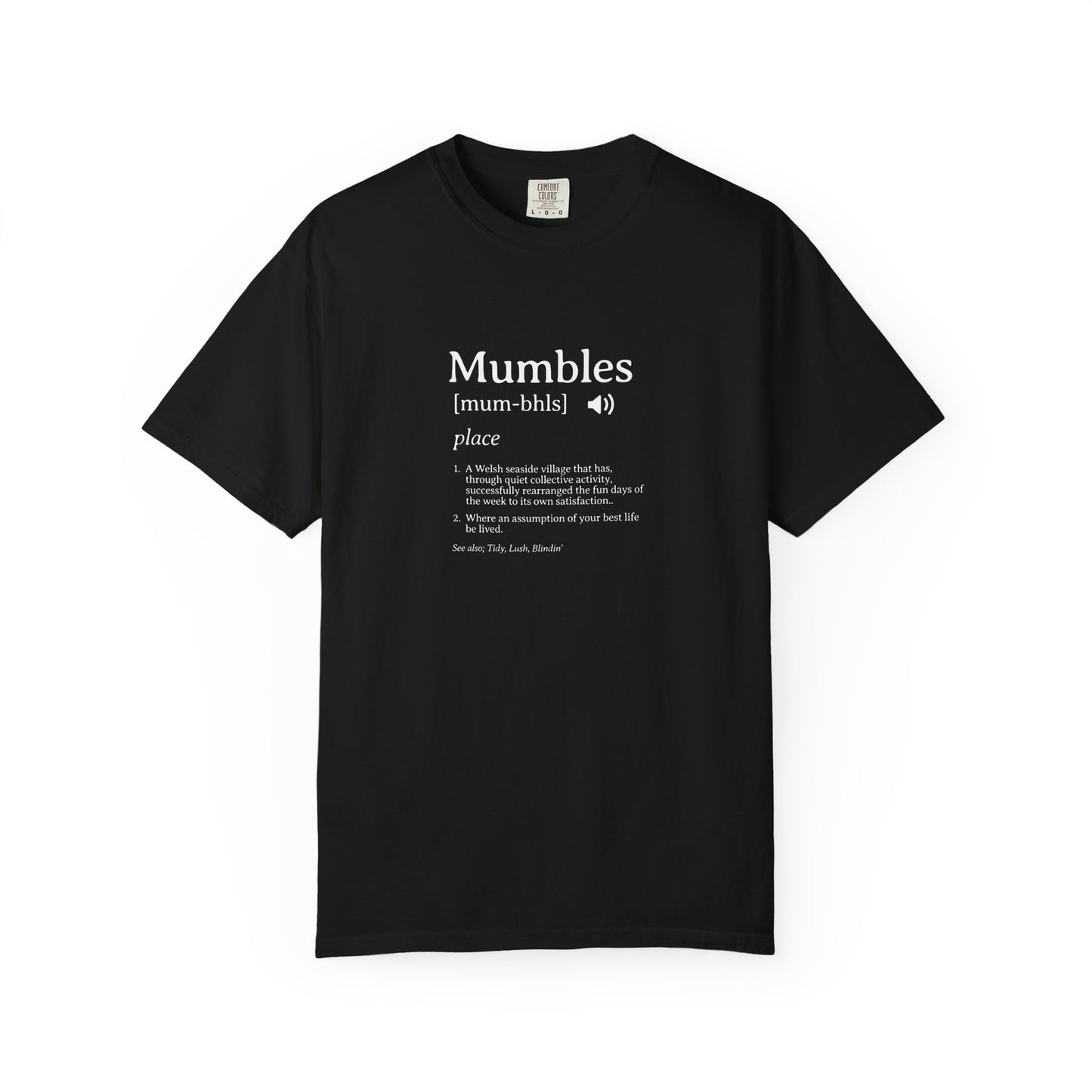 Mumbles | Fake Definition Satire T-shirt | 'Every Day's A Fun Day'