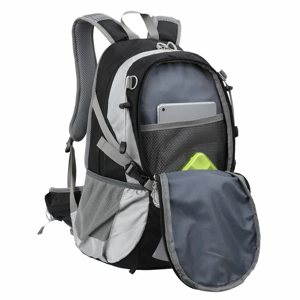 A 25L Backpack with an Optional 2L Hydration Bladder.