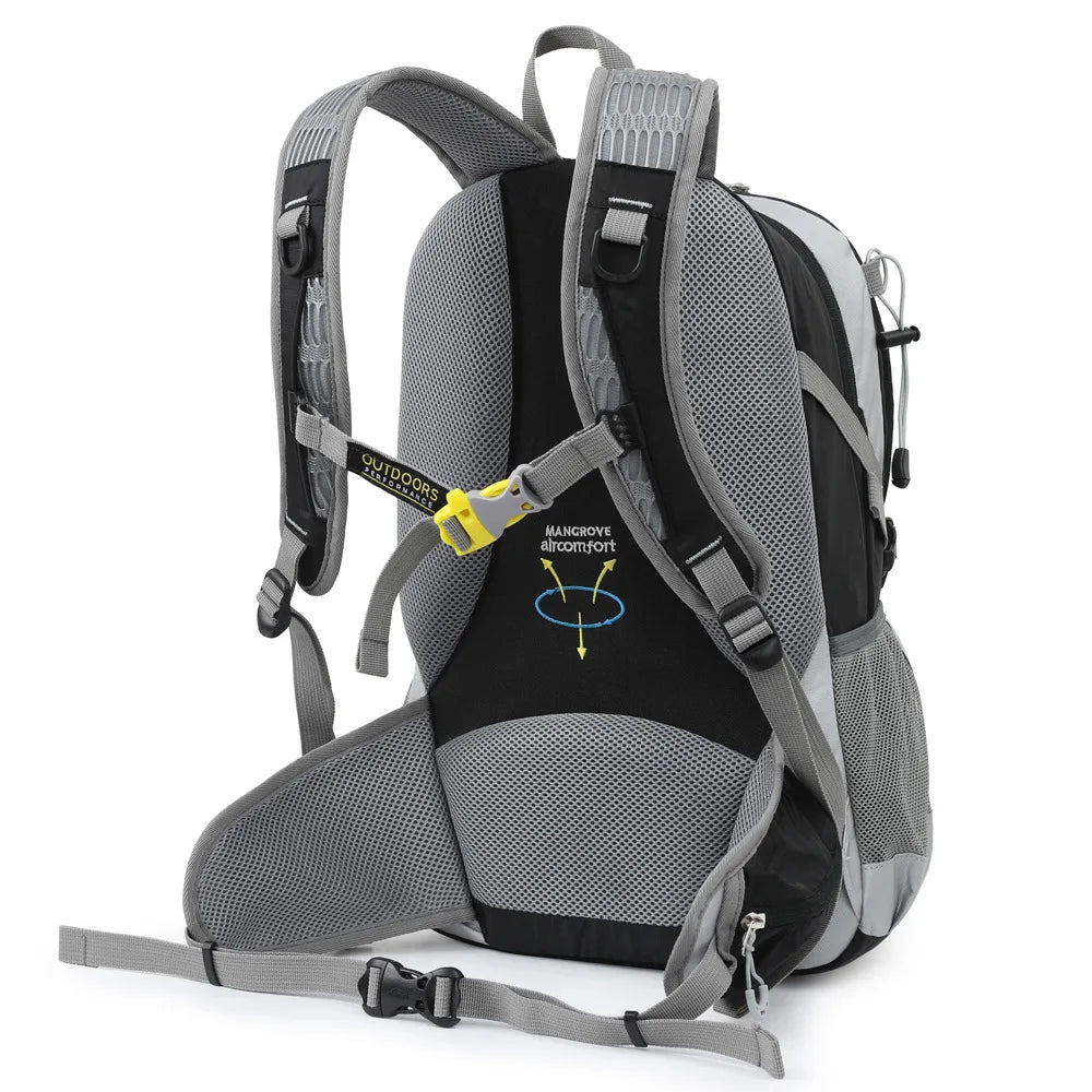 A 25L Backpack with an Optional 2L Hydration Bladder.