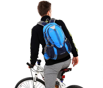 A 25L Backpack with an Optional 2L Hydration Bladder.