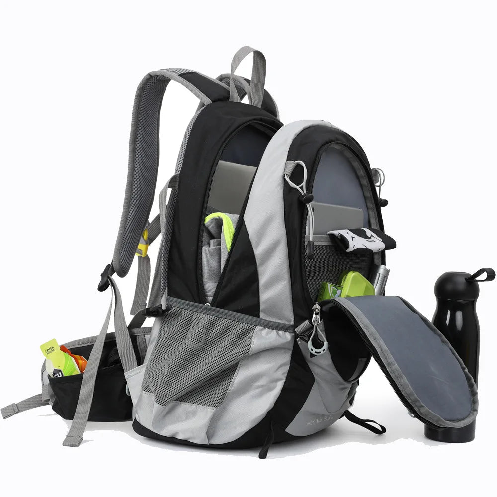 A 25L Backpack with an Optional 2L Hydration Bladder.