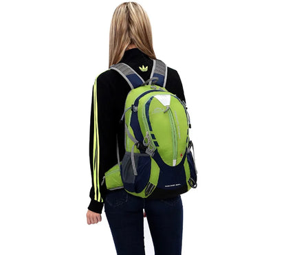 A 25L Backpack with an Optional 2L Hydration Bladder.