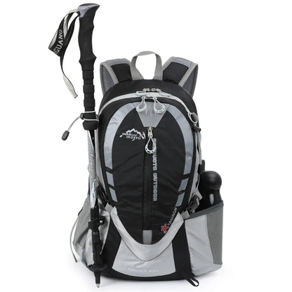 A 25L Backpack with an Optional 2L Hydration Bladder.