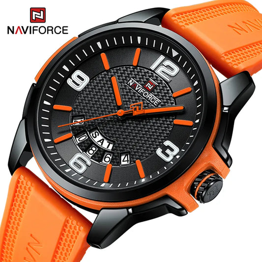 NAVIFORCE  - 3ATM Waterproof Quartz Day and Date Display Men Watches