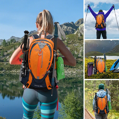 A 25L Backpack with an Optional 2L Hydration Bladder.