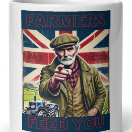 Farmer Feeds You Ceramic Mugs