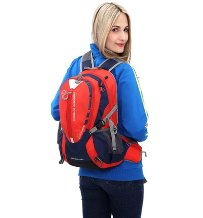 A 25L Backpack with an Optional 2L Hydration Bladder.