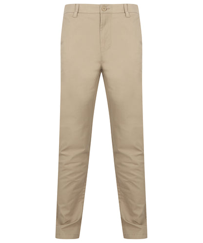 Stretch chinos with flex waistband